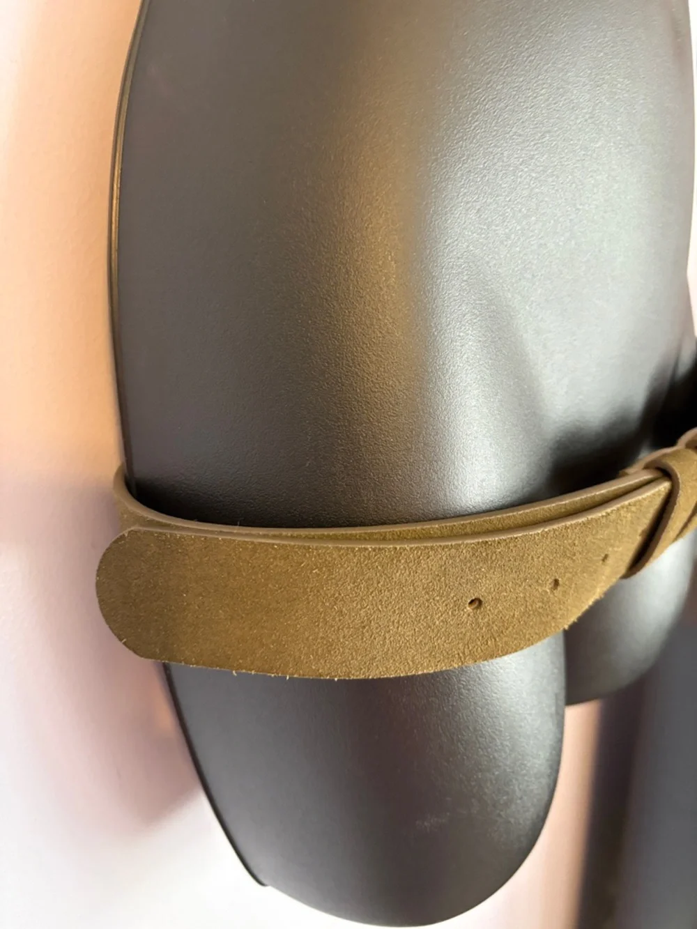 Express Green Leather Suede Unique Buckle Belt size M